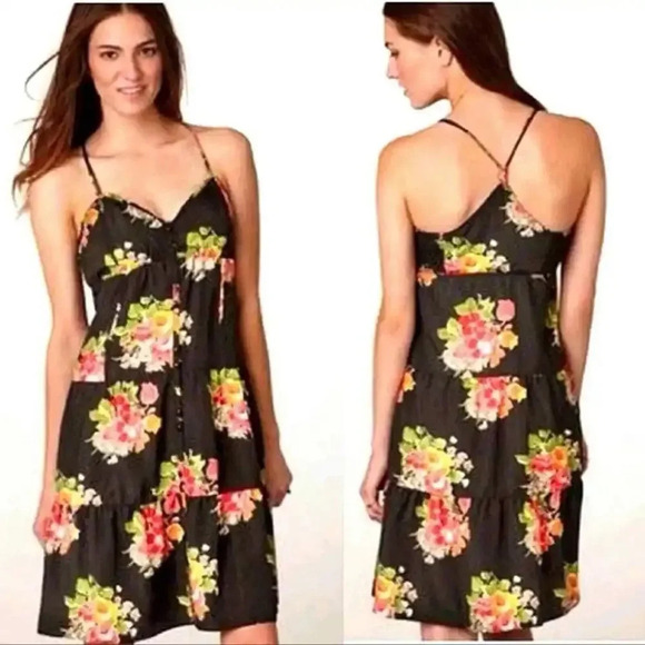 American Eagle Outfitters Dresses & Skirts - AMERICAN EAGLE OUTFITTERS Sleeveless‎ Floral Dress in Black